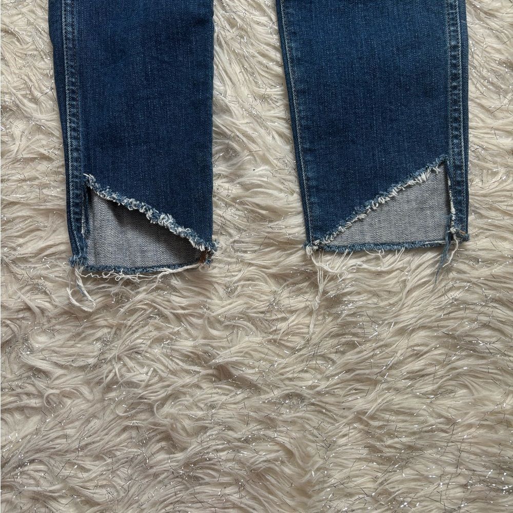 Madewell Dark Wash Blue Women’s 10” High Rise Skinny Jeans Size 25 - Picture 12 of 13